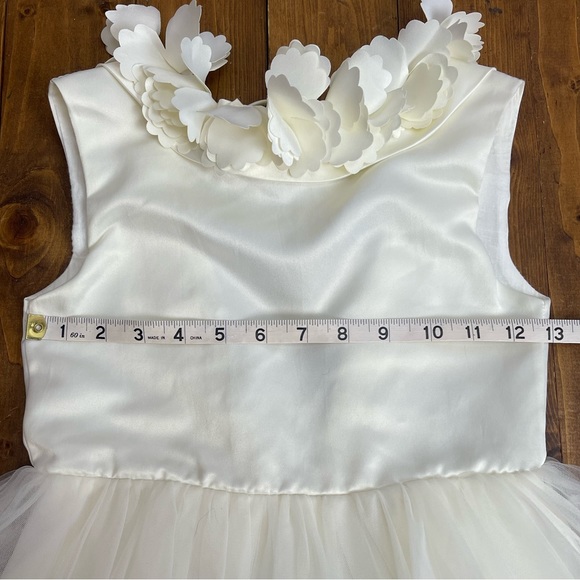 Trish Scully cream Aeralina formal dress size 6 jr. bride flower girl dress - Picture 8 of 12